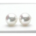 チタンポスト パール（アコヤ 8,0mm ) ピアス