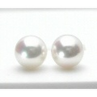 チタンポスト パール（アコヤ 8,0mm ) ピアス