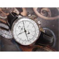ツェッペリン ZEPPELIN 腕時計 7640-4 100周年記念 クォーツ 42mm レザーベルト