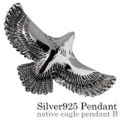 ネイティブイーグル ペンダント B ≪3.5mmアズキチェーン割引セット≫ メンズ ネックレス シルバー アクセサリー [シルバーペンダント] 送料無料