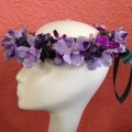 ハワイアン フラワー ラベンダーオーキッド ハク ハンドメイドヘッドバンド フラ用品 リリコイオリジナル