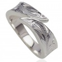 ハワイアンジュエリー / ツインヘビースクロールリング