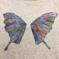 バタフライ　Tシャツ　L