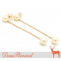 パール スウィング ピアス K18PG 7.0mm [真珠 18金ピンクゴールド 揺れる]