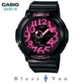 ベビーG カシオ レディース ウォッチ　「Neon Dial Series」ネオンダイアルシリーズ　ブラック×ピンク　BGA-130-1BJF 13,5 お取り寄せ品 ギフト