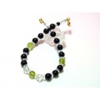 ペリドット＆オニキス デザインブレス