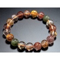 ミックスルチルクォーツ(福禄寿)ブレスレット AAA 10mm珠