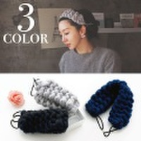 メール便可 【3色展開】 羊毛フェルト カチューム カチューシャ ヘアバンド ターバン ふわふわ 秋冬 秋冬素材 フェルト 毛糸 手紡ぎ風 ヘアアクセサリー モコモコ ふわふわ 太糸　660915