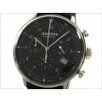 ユンカース JUNKERS 腕時計 BAUHAUS 6086-2QZ クォーツ クロノグラフ ブラック
