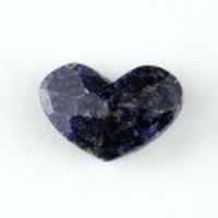ラピスラズリ ハートカット 【M】　横12mm×縦8mm