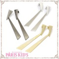 ロング プレート デザイン ピアス josim