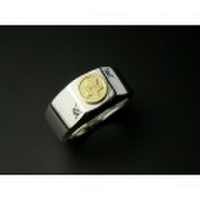 家紋リング・艶・ゴールドエンブレム・竹コース