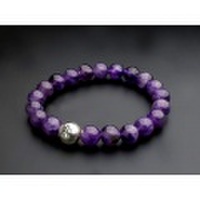 守護梵字・数珠ブレスレット・アメジスト(8mm)