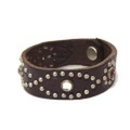 正規取扱店 HTC #D BRACELET(ブレスレット) ダークブラウンレザーxクリアストーンxレッドストーン