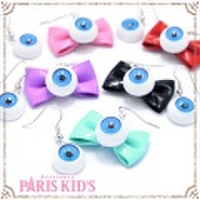 目玉 リボン の アシンメトリー ピアス パリスキッズ本店 原宿 pariskid’s 公式 通販 安い colpo