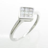 K18WG ダイヤモンドリング