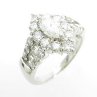 プラチナダイヤモンドリング 0．395ct・J・SI1・マーキスカット