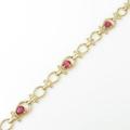 K18YG ルビーブレスレット