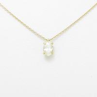 K18YG ダイヤモンドネックレス 0．4263ct・L・VS1・オーバルカット5％引き