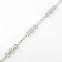 K18WG フラワー ダイヤモンドブレスレット10％引き