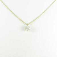 【リメイク】K18YG ダイヤモンドネックレス 0．349ct・H・VS2・VG