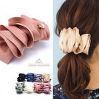 ヘアクリップ 大 フリル クリップ ヘアピン ヘアアクセサリー