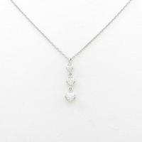 4゜C スリーストーン ダイヤモンドネックレス