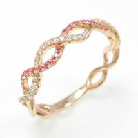 750PG ピンクサファイヤリング