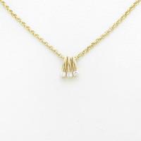 K18YG 2WAY ダイヤモンドネックレス