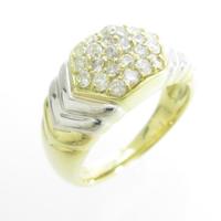 K18YG／PT ダイヤモンドリング20％引き