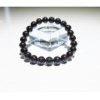 RE0559　【稀少】　ブラックルチルクォーツＳＡ　８ｍｍ　ブレスレット