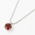 【送料無料】【日本製】シルバー925/925/SILVER 天然ガーネット /天然石 ペンダント GARNET 0.5ct　3814-SS18