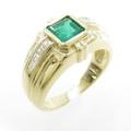 K18YG エメラルドリング