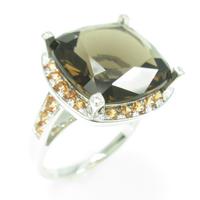 モーブッサン スモーキークォーツ リング