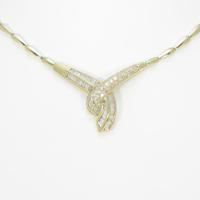 18KYG ダイヤモンドネックレス
