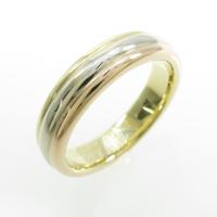 カルティエ スリーカラーウェディング リング