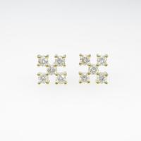 K18YG ダイヤモンドピアス