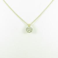 【リメイク】K18YG ダイヤモンドネックレス 1．103ct・LY・SI2・GOOD