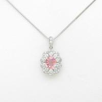 PT ピンクサファイヤネックレス