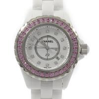 シャネル H2010 J12 33mmセラミック／PKサファイヤ・12P クォーツ