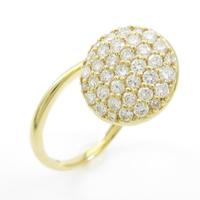 【リメイク】K18YG パヴェ ダイヤモンドリング