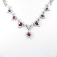 K18WG／K18YG ルビーネックレス