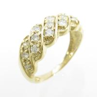 K18YG ダイヤモンドリング