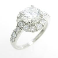 プラチナダイヤモンドリング 1．369ct・F・SI2・GOOD