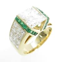 18KYG エメラルドリング10％引き