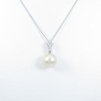 K18WG シロチョウパールネックレス