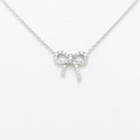 ティファニー メトロ ボウ ミニ ネックレス