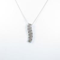 K18WG ダイヤモンドネックレス