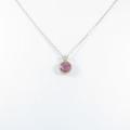 K18YG ピンクサファイヤネックレス