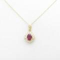 18KTYG／K18YG ルビーネックレス